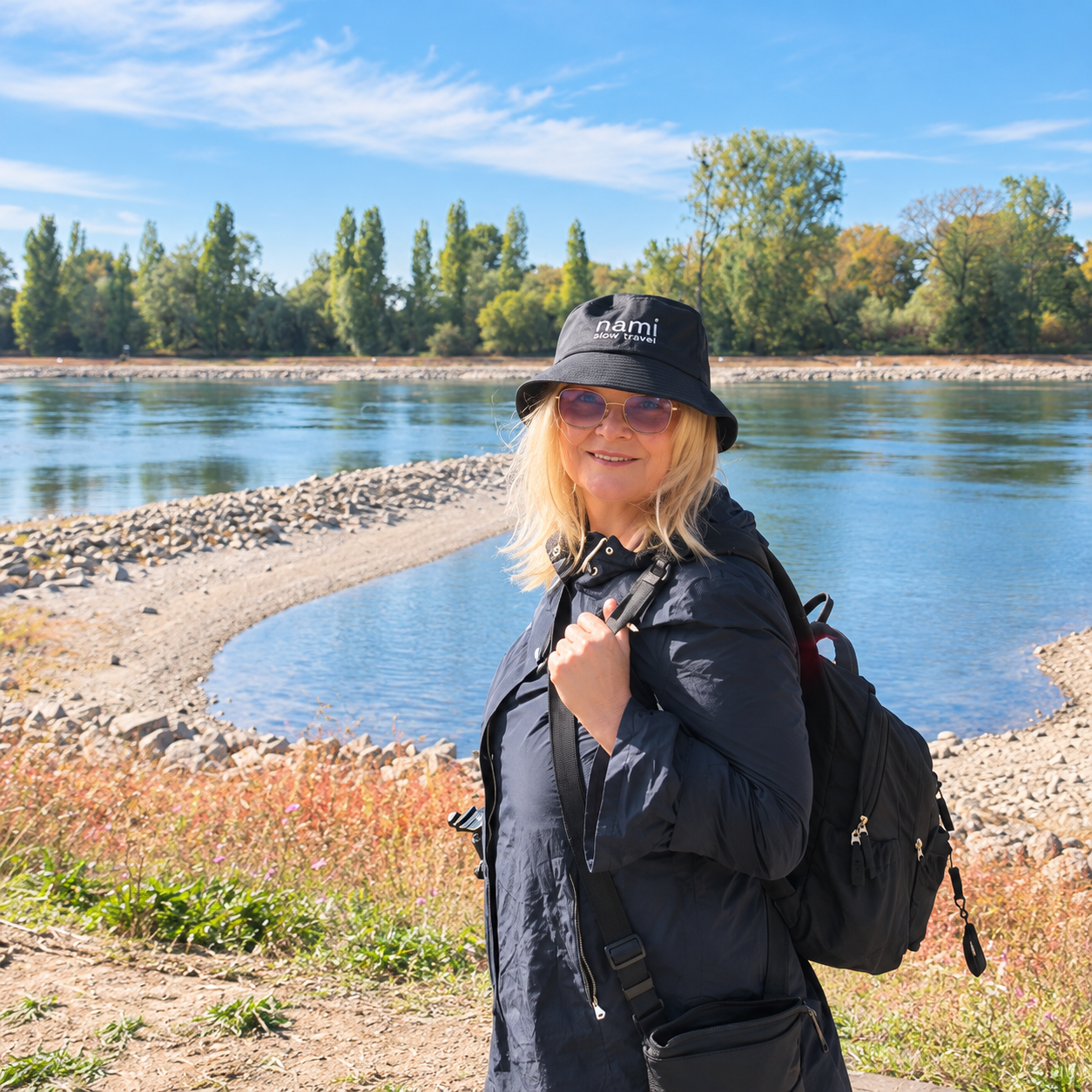 Natalia from Nami Slow Travel during a quiet nature recording